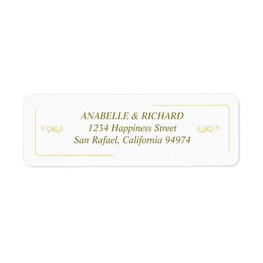 Elegante Viktorianische Hochzeitsstimmung Rücksend (Vorne)