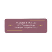 Elegante Viktorianische Hochzeitsstimmung Rücksend (Vorne)