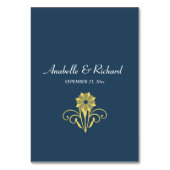 Elegante Viktorianische Kartennummer Tischnummer (Rückseite)