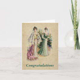 Elegante Viktorianische Ladys Custom Note Card Karte