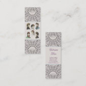 Elegante viktorianische mini visitenkarte (Vorne/Hinten)