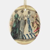 Elegante Viktorianische Mode Keramik Ornament (Rechts)