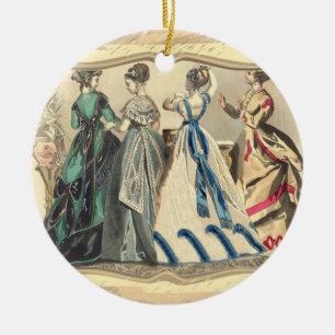 Elegante viktorianische Mode Keramikbaum-Dekoratio Keramik Ornament
