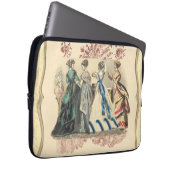 Elegante viktorianische Mode Laptopschutzhülle (Vorne Rechts)