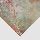 Elegante Viktorianische rosa Blume  Seidenpapier (Ausschnitt)