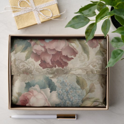 Elegante Viktorianische Rose, Garten-Blume Seidenpapier (Geschenk)