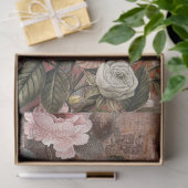 Elegante viktorianische rustikale Blumen-Dekupage  Seidenpapier (Geschenk)