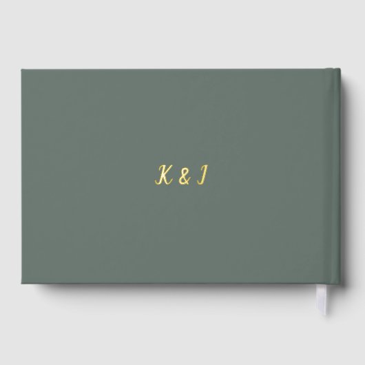 Elegante Vine Gästebuch (Rückseite)