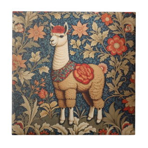 Elegante Vintag Alpaca William Morris Inspiriert Fliese