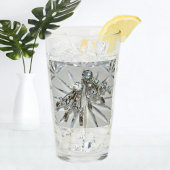 Elegante Vintag Art Deco Kristall Glas