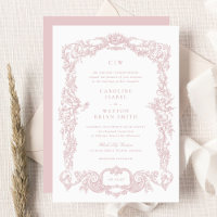 Elegante Vintag-barocke Blush-Frame-Hochzeit