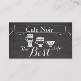 Elegante Vintag Chalk Cafe Pub Bar Coffee Card Visitenkarte