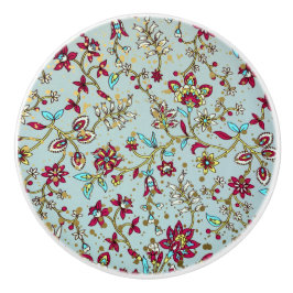 Elegante Vintag Florals Keramikknauf