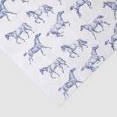 Elegante Vintag Galloping Horses Seidenpapier (Detail)