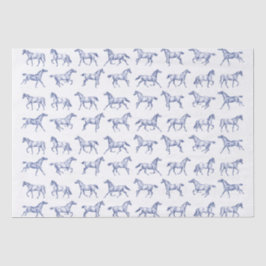 Elegante Vintag Galloping Horses Seidenpapier