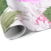 Elegante Vintag Garden Rose  Geschenkpapier (Rolleneckpunkt)