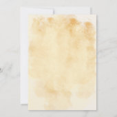 Elegante Vintag-Gelb-Sonnenblumen-Engagement-Parte Einladung (Rückseite)