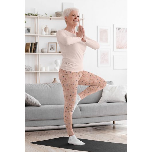 Elegante Vintag Girl Gym Yoga Leggings