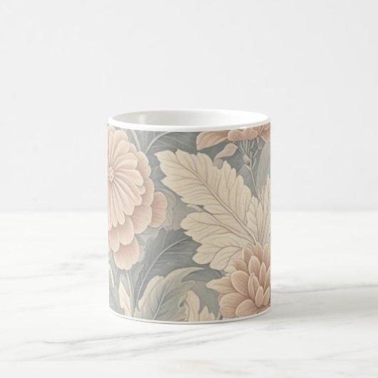 Elegante, Vintag inspiriert Blumenzart Kaffeetasse (Mittel)