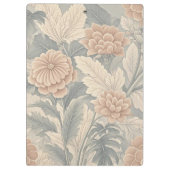 Elegante, Vintag inspiriert Blumenzart Klemmbrett (Rückseite)