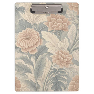 Elegante, Vintag inspiriert Blumenzart Klemmbrett