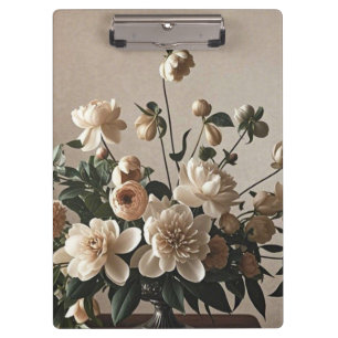 Elegante, Vintag inspiriert Blumenzart Klemmbrett