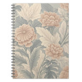 Elegante, Vintag inspiriert Blumenzart Notizblock (Vorderseite)