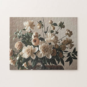 Elegante, Vintag inspiriert Blumenzart Puzzle