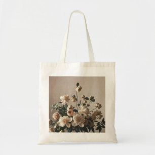 Elegante, Vintag inspiriert Blumenzart Tragetasche