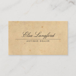 ELEGANTE VINTAG PAPIER-Visitenkarte Visitenkarte