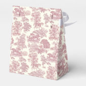 Elegante Vintag-schicke Rosa-Pferdeausstellung Geschenkschachtel (Rückseite)