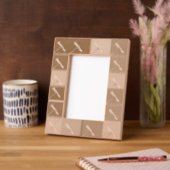 Elegante Vintag Style Daisy Blume Motifs Geätzte Rahmen (Links)