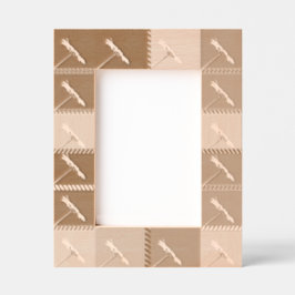 Elegante Vintag Style Daisy Blume Motifs Geätzte Rahmen