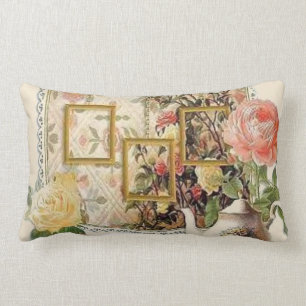 Elegante Vintage Antik viktorianische Teestube Dek Lendenkissen