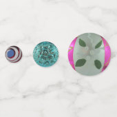 Elegante Vintage antike Glaskulisse Weihnachtsschm Konfetti (Rückseiten)