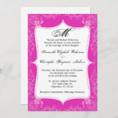 Elegante Vintage aquamarine blaue Einladung (Vorne/Hinten)