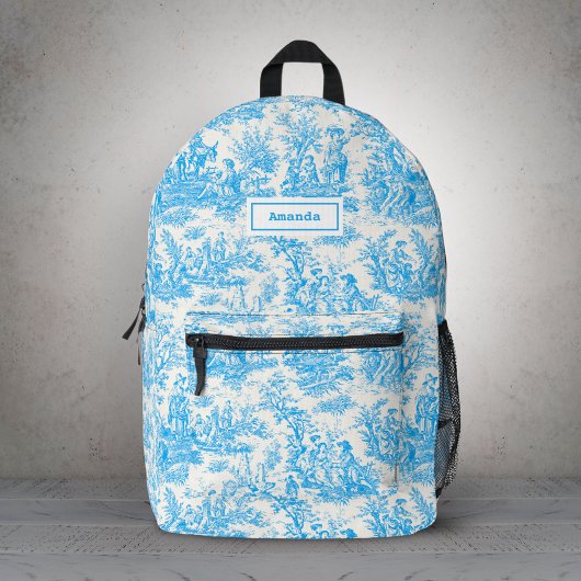 Elegante Vintage Aquarelle Bedruckter Rucksack