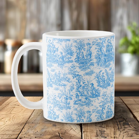 Elegante Vintage Aquarelle Kaffeetasse