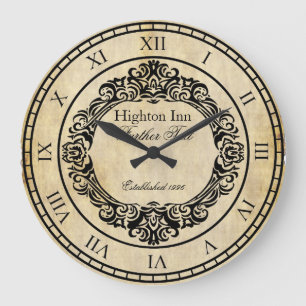 Elegante Vintage Art-personalisierte Wand-Uhr Große Wanduhr