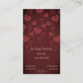 Elegante Vintage Bar Business Card Visitenkarte