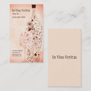 Elegante Vintage Bar Business Card Visitenkarte