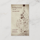 Elegante Vintage Bar Business Card Visitenkarte (Vorderseite)