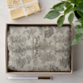 Elegante, Vintage Beige Pferdeschwanzkraft Seidenpapier (Geschenk)