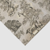 Elegante, Vintage Beige Pferdeschwanzkraft Seidenpapier (Detail)