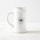 Elegante Vintage Bienenkaffee-Tasse Bierglas (Links)
