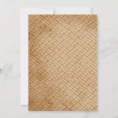 Elegante Vintage Bike Gender-Offenbarung Einladung (Rückseite)