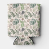Elegante Vintage Blätter & Nuts | Can Cooler Dosenkühler (Vorderseite)