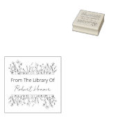 Elegante Vintage Blume aus der Bibliothek von Gummistempel (Stempel)