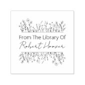 Elegante Vintage Blume aus der Bibliothek von Permastempel (Design)