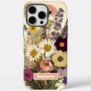 Elegante Vintage Blume Bouquet iPhone 16 Pro Max Hülle